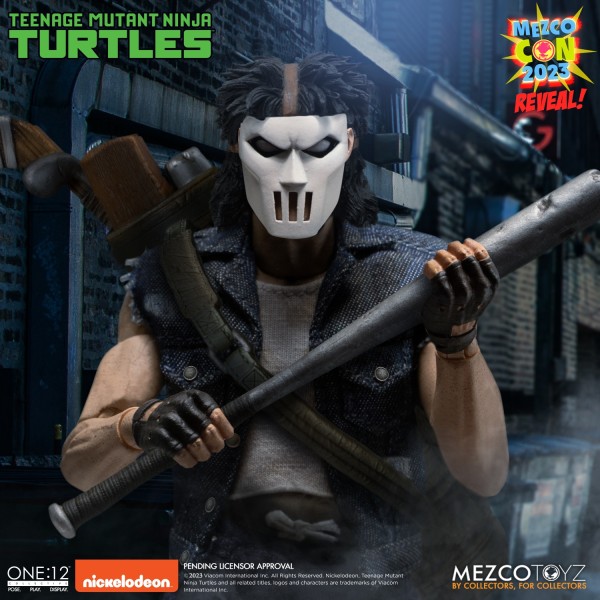 Teenage Mutant Ninja Turtles Casey Jones MEZCO CON 2024 exclusive TMNT 17cm