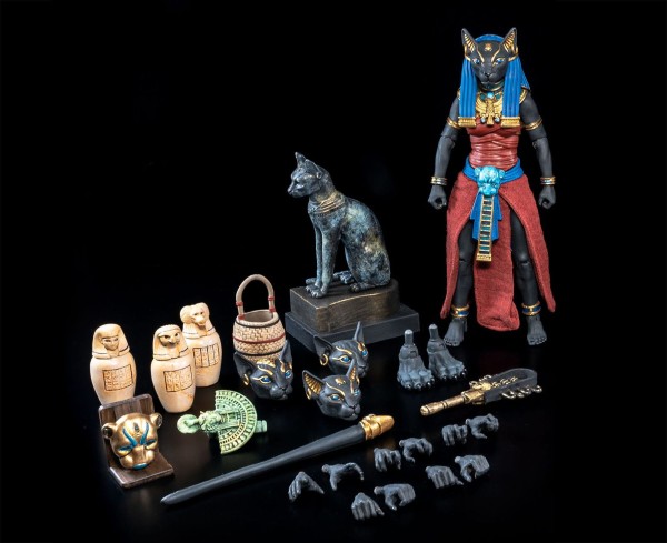 Figura Obscura: Bastet Black & Red FOUR HORSEMEN TOY DESIGN