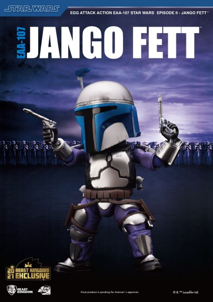 BEAST KINGDOM EGG ATTACK STAR WARS Jango Fett EAA-107 BK Exclusive 16cm