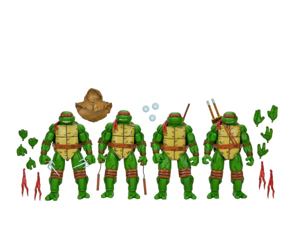 Teenage Mutant Ninja Turtles (Mirage Comics) 4er-Pack Leonardo, Raphael, Michelangelo, Donatello NEC