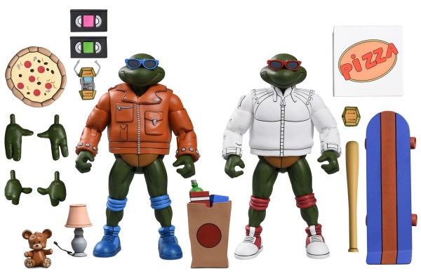 Teenage Mutant Ninja Turtles Punk Leo and Punk Raph 2-Pack NECA TMNT 18cm
