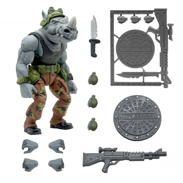 Teenage Mutant Ninja Turtles Ultimates Rocksteady SUPER7 TMNT Ultimate Wave 3