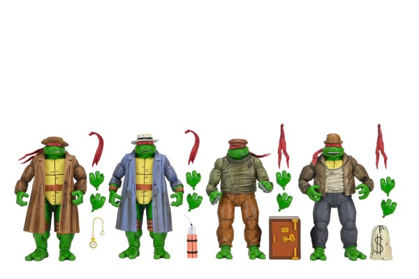 Teenage Mutant Ninja Turtles Gangster Turtles 4-Pack NECA TMNT 18cm