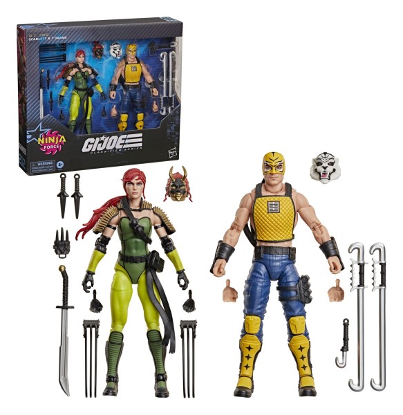 G.I. Joe - #212 Ninja Force Scarlett & T'Jbang 2-Pack HASBRO Classified Series 15cm