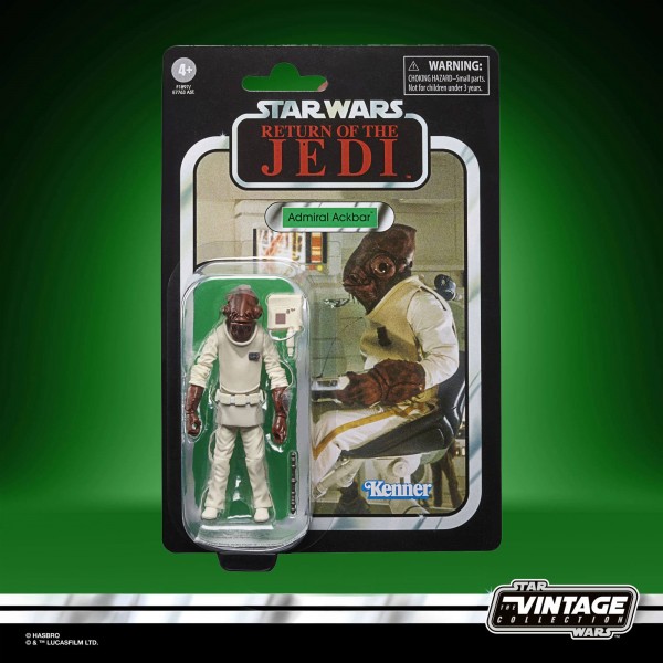 STAR WARS Return of the Jedi Admiral Ackbar Hasbro Vintage Collection 2021 10cm