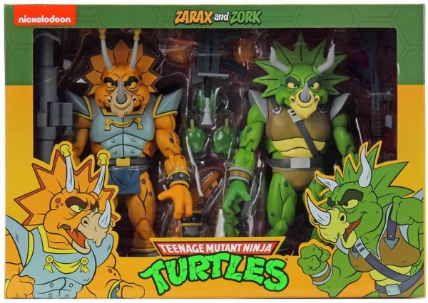 Teenage Mutant Ninja Turtles Captain Zarax & Zork NECA TMNT 18 cm 2-Pack Cartoon