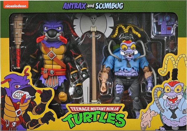 Teenage Mutant Ninja Turtles Antrax & Scumbug NECA TMNT 2-Pack Cartoon 18 cm