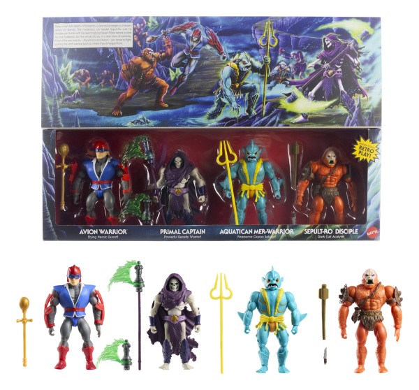 Masters of the Universe Battle for Subternia 4-Pack MATTEL Origins 14 cm
