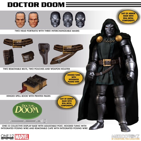Marvel Doctor Doom MEZCO TOYS 1/12 17cm