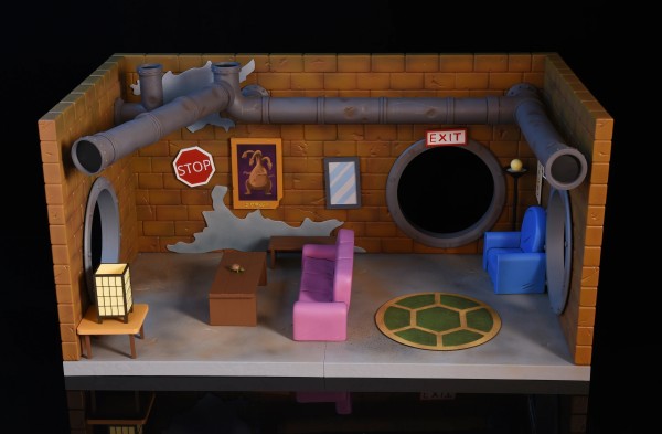 Teenage Mutant Ninja Turtles The Sewer Lair Diorama NECA TMNT New OVP MISB