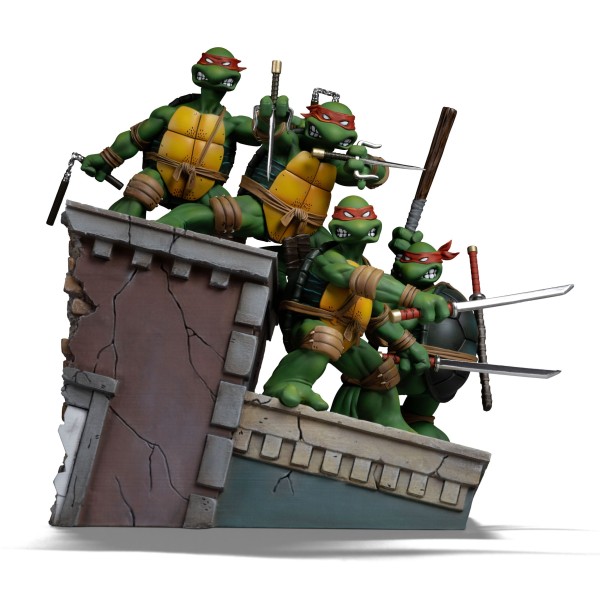 Teenage Mutant Ninja Turtles Art Scale Statue Kevin Eastman Version IRON STUDIOS TMNT 24cm