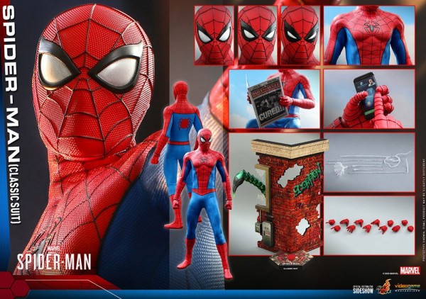 Marvel's Spider-Man Video Game Masterpiece Spider-Man (Classic Suit) HOT TOYS 1/6 30 cm