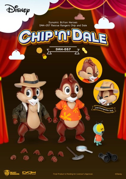 Chip und Chap - Die Ritter des Rechts BEAST KINGDOM Dynamic 8ction Heroes Chip & Dale 10cm