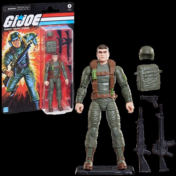 G.I. Joe Classified Series Retro Cardback Robert "Grunt" Graves 15 cm