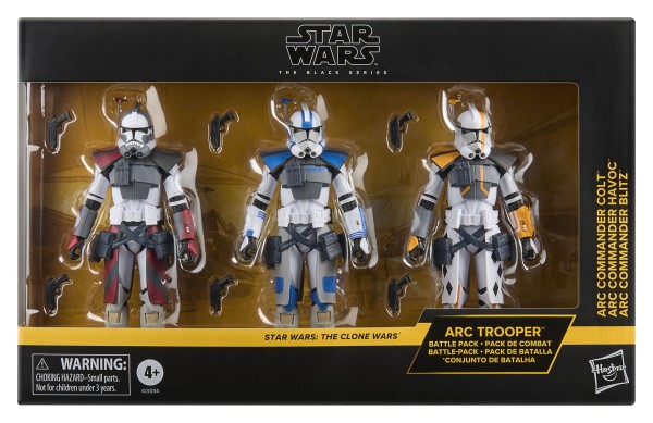 STAR WARS The Clone Wars - ARC Trooper Havoc, Colt & Blitz Hasbro Black Series 15 cm
