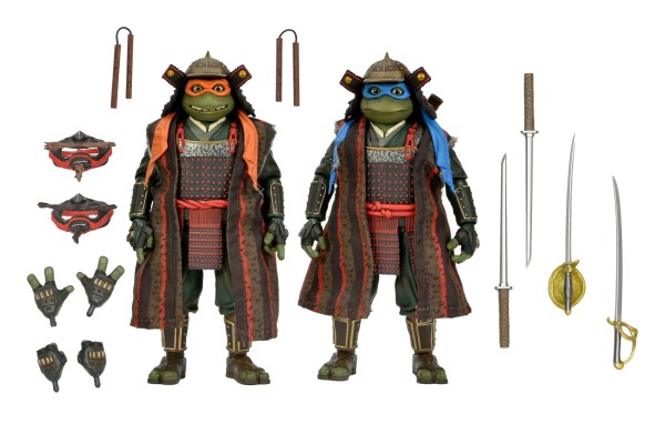 Teenage Mutant Ninja Turtles - Turtles III Leonardo & Michelangelo 2-Pack NECA 18cm